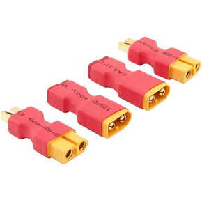 4pcs No Wires Connector: XT60 XT-60 to T-Plug Style Male Female Connector Adapter(C17-4)