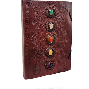 Leather Journal Book Medieval Stone Embossed Handmade Book of Shadows Notebook Office Diary College Book Poetry Book Sketch Book 10 x 7 Inches