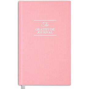 Gratitude Journal for Women & Men with Inspiring Quotes and Mindful Prompts for Affirmation, Reflection & Wellness - Daily Happiness Journal - Premium Linen Cover (Blossom Pink)