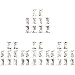 VICASKY 40 Pcs Dashboard Toy Base Metal Spring, Wobble Bobble Heads Craft Shaking Sping Base Double Sided for DIY Craft Bobbleheads Figures Toy Spring Replacement