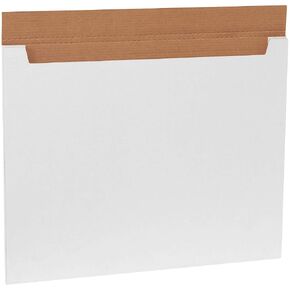 Aviditi White Jumbo Fold-Over Mailing Boxes, 28" x 22" x 1/4", Pack of 20, Jumbo Easy-Fold, Crush-Proof, for Shipping, Mailing and Storing