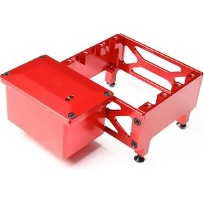 CNC Aluminum Servo Mount Receiver Case for 1:5 RC Car LOSI Desert Buggy DBXL-E 2.0 Upgrade Part (Silver)