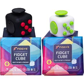 Cube Fidget Stress Relief Toy for Adults & Kids, Smooth, Quiet Sensory Toy for Anxiety, Focus & ADHD Idea[DGB] in Saudi Arabia