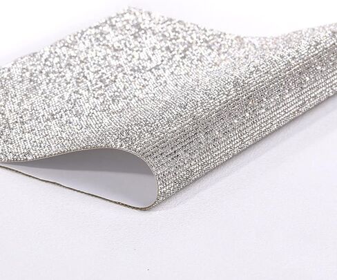 12000 Pieces 2mm Bling Bling Rhinestone Sheet Rhinestone Sticker DIY Car Decoration Sticker Self Adhesive Heat Repair Glitter Crystal Gem Sheet Sticker for Car&Craft Decoration(White) in Kuwait