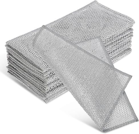 10 قطع من موبستيك، وسادة غسيل الأطباق، إسفنجة تنظيف المطبخ، إسفنجة غبار غير قابلة للخدش، سلك أطباق المطبخ، إسفنجة أطباق المطبخ، إسفنجة غسيل الأطباق، إسفنجة تنظيف سلكية، وعاء تنظيف من النايلون in Kuwait