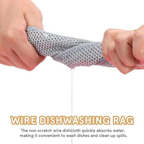10 قطع من موبستيك، وسادة غسيل الأطباق، إسفنجة تنظيف المطبخ، إسفنجة غبار غير قابلة للخدش، سلك أطباق المطبخ، إسفنجة أطباق المطبخ، إسفنجة غسيل الأطباق، إسفنجة تنظيف سلكية، وعاء تنظيف من النايلون in Kuwait