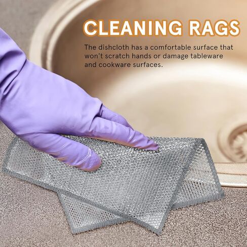 10 قطع من موبستيك، وسادة غسيل الأطباق، إسفنجة تنظيف المطبخ، إسفنجة غبار غير قابلة للخدش، سلك أطباق المطبخ، إسفنجة أطباق المطبخ، إسفنجة غسيل الأطباق، إسفنجة تنظيف سلكية، وعاء تنظيف من النايلون in Kuwait