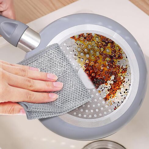 10 قطع من موبستيك، وسادة غسيل الأطباق، إسفنجة تنظيف المطبخ، إسفنجة غبار غير قابلة للخدش، سلك أطباق المطبخ، إسفنجة أطباق المطبخ، إسفنجة غسيل الأطباق، إسفنجة تنظيف سلكية، وعاء تنظيف من النايلون in Kuwait