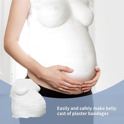 12 لفة من شرائط الجص، ضمادات شاش الجص، لفافات لف الجص من القماش من أجل الحرف اليدوية اليدوية اليدوية، قالب البطن، قوالب الجسم، صناعة الأقنعة، فن المناظر الطبيعية، 6 × 106 بوصة in Kuwait