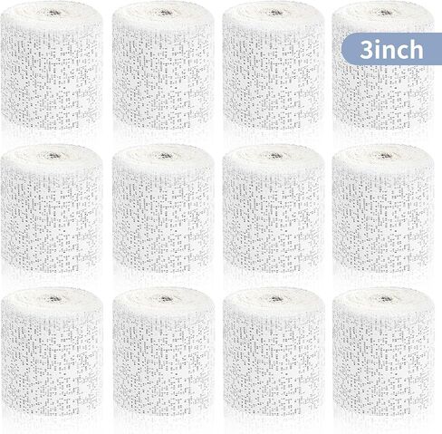 12 لفة من شرائط الجص، ضمادات شاش الجص، لفافات لف الجص من القماش من أجل الحرف اليدوية اليدوية اليدوية، قالب البطن، قوالب الجسم، صناعة الأقنعة، فن المناظر الطبيعية، 6 × 106 بوصة in Kuwait