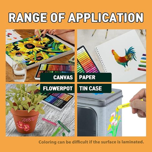 مجموعة ألوان الباستيل الزيتية الناعمة HA SHI (50 عصا، 48 لونًا) لوازم فنية للفنانين، عصا الرسم الزيتي للمعرض، مجموعة الفصل الدراسي، أقلام تلوين زيتية احترافية، مثالية للفنانين المحترفين in Kuwait