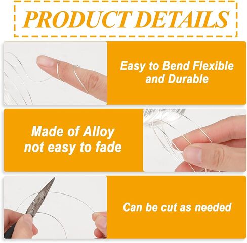 100 Loop Memory Wire for Bracelet Making, Memory Wire for Jewelry Making, Bracelet Wire for Beads, Memory Steel Wire Silver Jewelry Memory Beading Wire for DIY Crafts Making in Saudi Arabia