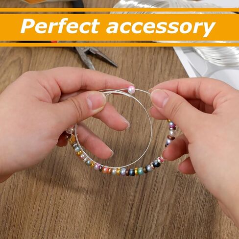 100 Loop Memory Wire for Bracelet Making, Memory Wire for Jewelry Making, Bracelet Wire for Beads, Memory Steel Wire Silver Jewelry Memory Beading Wire for DIY Crafts Making in Saudi Arabia