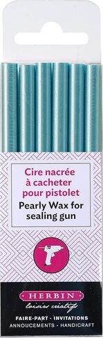 Herbin Pearlescent Glue Gun Wax - 4 3/4 Long - Baby Blue in Saudi Arabia
