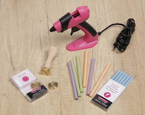 Herbin Pearlescent Glue Gun Wax - 4 3/4 Long - Baby Blue in Saudi Arabia