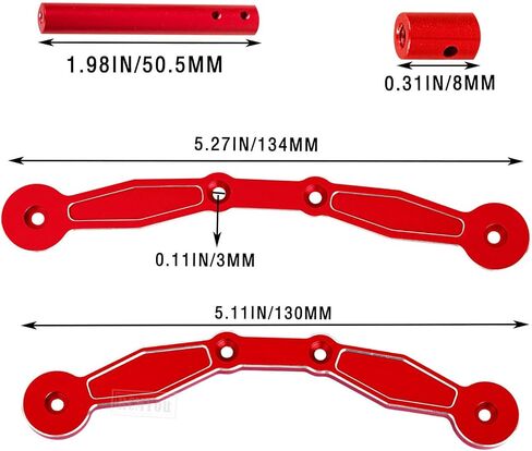 جزء ترقيات من الألومنيوم الأمامي والخلفي لـ 1/10 Arrma Senton 3S Blx/Senton Mega 550، يتصاعد الجسم الأمامي والخلفي من سبيكة معدنية، أزرق داكن in Saudi Arabia