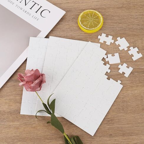 30 Sets Blank Sublimation A4 Jigsaw, DIY Heat Press Transfer Crafts Thermal Transfer Jigsaw, White Jigsaw for Maker Machine (A4-120 Pieces) by IHDYPPEW in Saudi Arabia