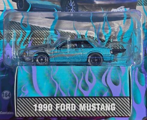 Collectibles Greenlight 51550 1990 Mustang Fox Body Wraps Part Time Collector 1:64 Scale in Saudi Arabia