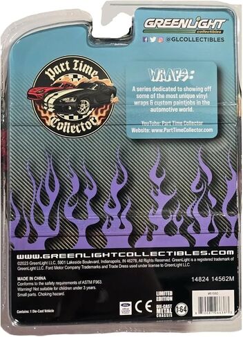 Collectibles Greenlight 51550 1990 Mustang Fox Body Wraps Part Time Collector 1:64 Scale in Saudi Arabia