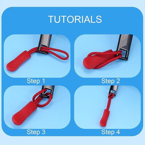 EKIND Zipper Pulls, 20-Pack Durable Extension Replacement Zipper Tags for Backpacks, Jackets, Luggage, Purses, Handbags (Fluorescent Orange) in Saudi Arabia
