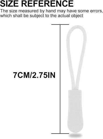 EKIND Zipper Pulls, 20-Pack Durable Extension Replacement Zipper Tags for Backpacks, Jackets, Luggage, Purses, Handbags (Fluorescent Orange) in Saudi Arabia