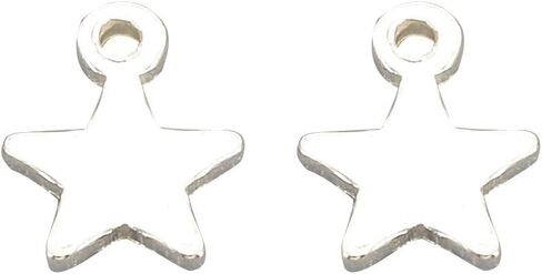 Craftdady 10Pcs Sterling Silver Flat Round Tiny Dangle Pendants Charms with Jump Rings 6x0.6mm for Jewelry Making in Saudi Arabia