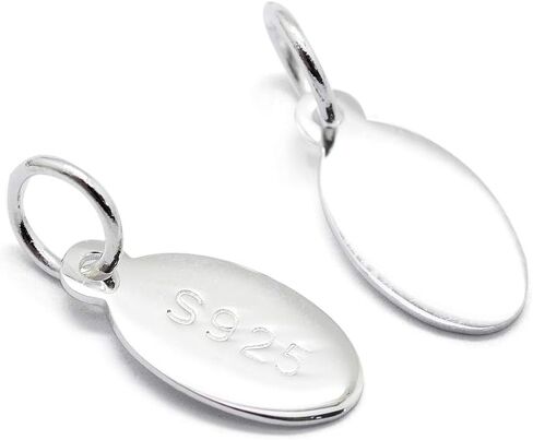 Craftdady 10Pcs Sterling Silver Flat Round Tiny Dangle Pendants Charms with Jump Rings 6x0.6mm for Jewelry Making in Saudi Arabia