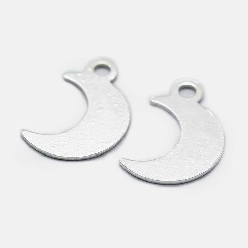 Craftdady 10Pcs Sterling Silver Flat Round Tiny Dangle Pendants Charms with Jump Rings 6x0.6mm for Jewelry Making in Saudi Arabia