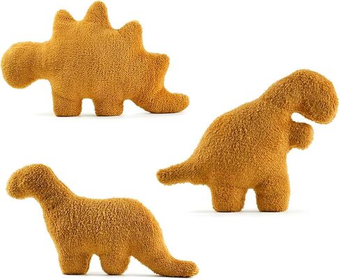 Dino Nugget Pillow, Large Dinosaur Chicken Nuggets Pillow for Birthday Gift, Dinosaur Stuffed Animal Plush Toy Funny Gifts, Dino Theme Party Decoration for Kids Boys Girls in Saudi Arabia