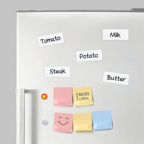 Colored Border Magnetic Labels 2.8x1.2 Inch 40 Pieces, Reusable Magnetic Dry Erase Labels for Whiteboards, Locker, School, Classroom, Office, Home in Kuwait