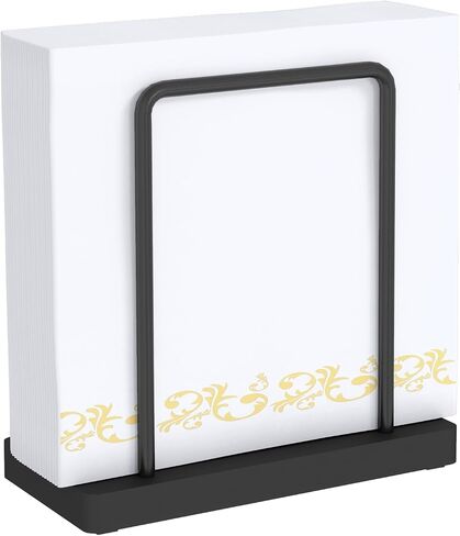 Napkin Holder for Table, Metal Napkin Holder for Kitchen Dining, Standing Paper Napkin Storage for Table Countertop, Black in Saudi Arabia