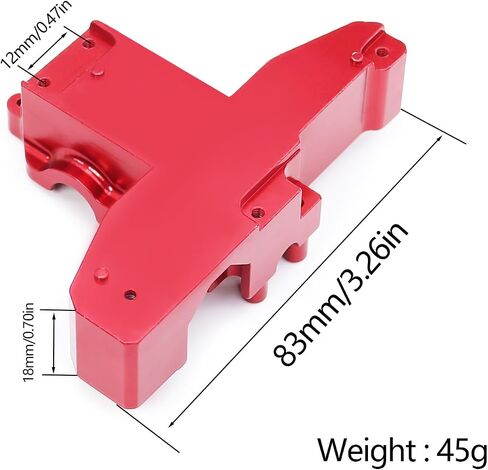 H14BM Upper Under Gearbox Covers for Hyper Go H14BM 1/14 MJX 14210 14209 RC Car Upgrade Parts(Red) in Saudi Arabia