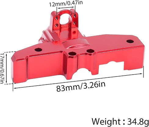 H14BM Upper Under Gearbox Covers for Hyper Go H14BM 1/14 MJX 14210 14209 RC Car Upgrade Parts(Red) in Saudi Arabia