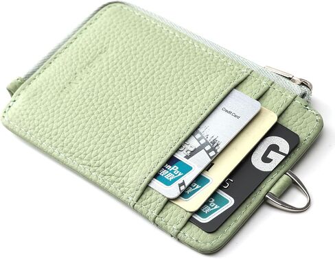 Badge Holder-Genuine Leather ID Badge Holder with Zipper Pocket and Nylon Lanyard – Perfect for Badges, Cards, and More in Saudi Arabia