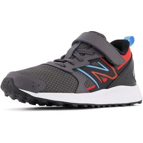 New Balance Kids Fresh Foam 650 V1 Bungee Lace with Top Strap Running Shoe, Light Raspberry/Pink Sugar, 5 Wide US Unisex Toddler