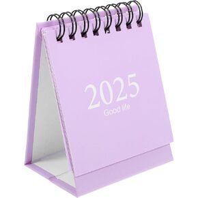NUOBESTY Desk Calendar, 2024-2025 Mini Desktop Calendar 18 Months Standing Flip Calendar Calendar Planner Office Calendar for Office Home (Jul 2024-Dec 2025)