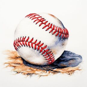 Generic Cross Stitch Kits Counted Kit Cross-Stitching Pattern for Home Decor, 11CT Pre-Printed Fabric Embroidery Crafts Needlepoint Kit 40x40cm - Baseball, Sports 4, MJAI-4040SZX-858