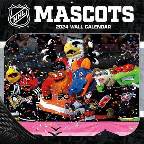 TURNER SPORTS NHL Mascots 2025 12x12 Wall Calendar (25998012187)
