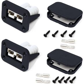 Waterproof 50 A Battery Quick Connect/Disconnect, Jumper Cable Plug Connector Kit Wire Gauge 8AWG Ip68.(Ads 50A 8AWG)