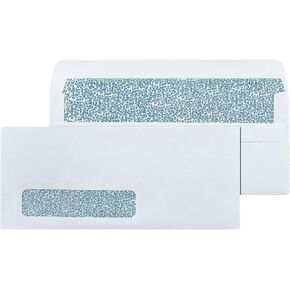 #10 Left Window Envelopes Self Seal - 80/pack - 4 1/8 x 9 1/2 inch - Business Envelopes #10 with Flip & Seal Closure, Security Tinted Envelopes for Invoices & Statements - White Envelopes Letter Size