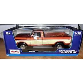 Maisto 1:18 Scale Model Compatible with Ford Replica Miniature Model Classic Vintage Collectible F150 Pick-up 1979 (Cream)