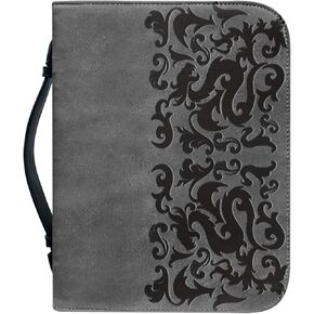 Women's Bible Covers Carrying Book Case Bible Protective with Handle and Zippered Church Bag Gift for Mother Lady Red 2XL