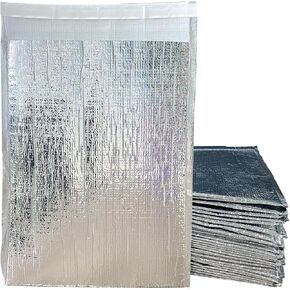 1Tx7.09''x10.63'' Silver Mailer, Cold Packs for Shipping, Waterproof Bag, Thermal Mailer, Insulated Cooler Bag, Cold Pack, Foam & DVMPET Material (30pcs)