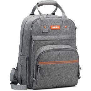 Laptop Backpack 14" For Travel Business Daypacks With Luggage Strap For Women Grey Large Day Backpacks For Men Durable Backpacks 15inch Rucksack