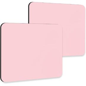 2 Pack Mouse Pad with Non-Slip Rubber Base 9.5 x 7.9 in Pink Mouse Pad Set, Pink Gaming Pad for Computer, Laptop, 2 Pack Pink Mouse Pad Computer Mat