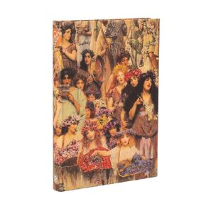 Paperblanks | Spring | Lawrence Alma-Tadema | Hardcover Journal | Midi | Unlined | Elastic Band | 144 Pg | 120 GSM