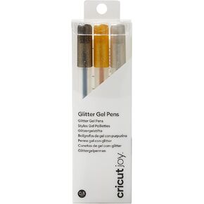 Cricut Joy Glitter Gel Pen Set Black, Gold, Silver