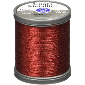 COATS & CLARK S990-9470 Metallic Thread, 125-Yard, Ruby