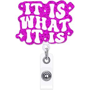 Funny Nurse Badge Reel Holder Retractable Shine Bright Like a Call Light Badge Reels Retractable for Nurses CNA RN LPN Acrylic Nursing Badge Clip Medical Badge ID Card Office Accessories C111