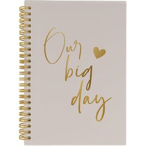 Wedding Notebook, Wedding Journal, Wedding Engagement Gifts 5.5"x8.3" 164pages Lined Notebooks College Ruled, Wedding Planner Book and Organizer, Our Big Day Notebook for Wedding Reception